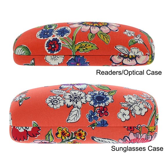 Vera Bradley Clamshell Eyeglasses Case - Coral Floral - Picture 1 of 7